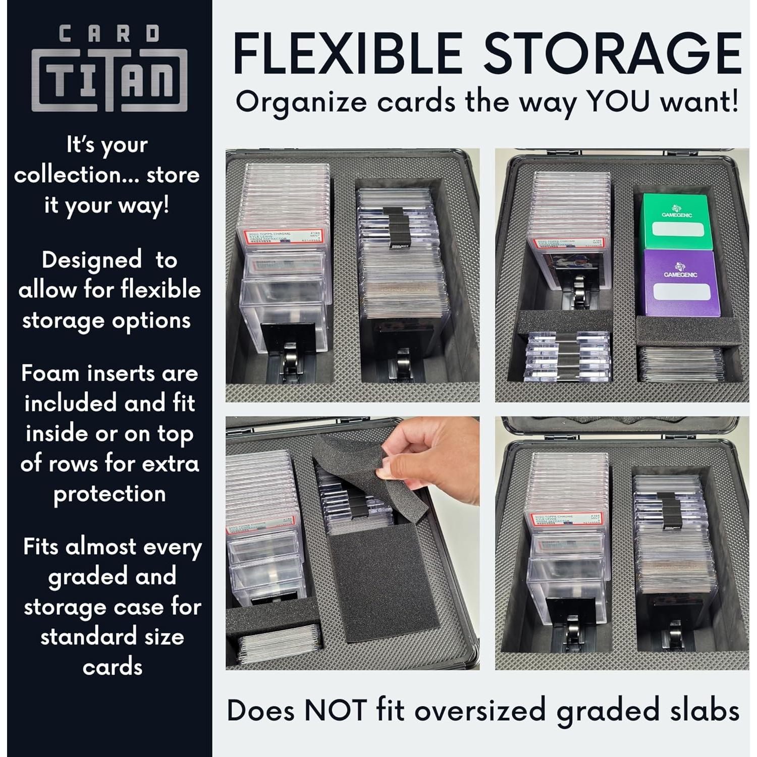 Caja de Almacenamiento de Cartas de Comercio Card Titan 2 Filas