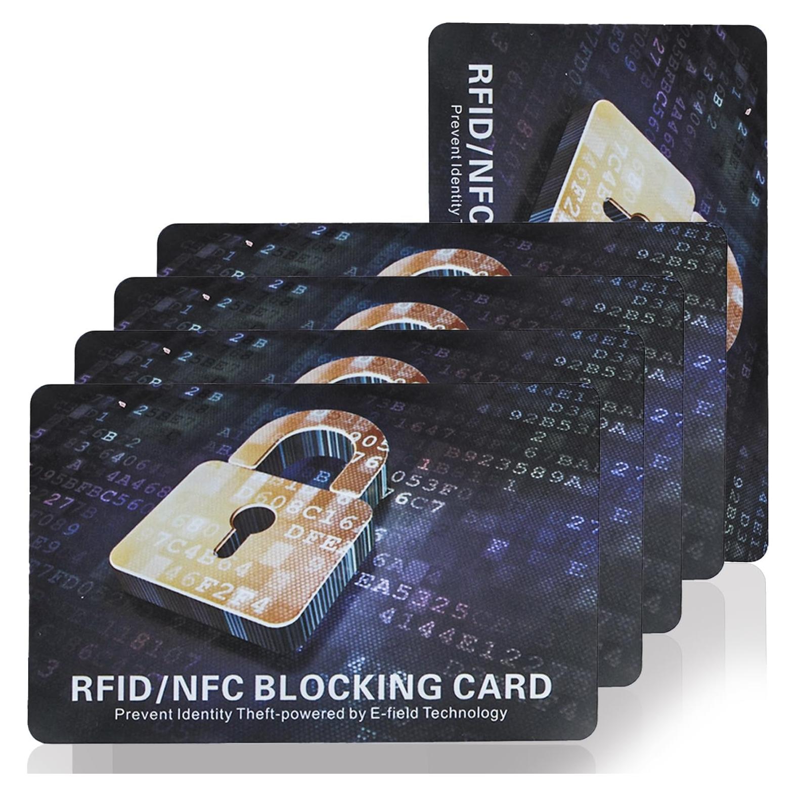 Tarjeta de Bloqueo RFID Tqsbeyah 5 Paquete Protección Cartera