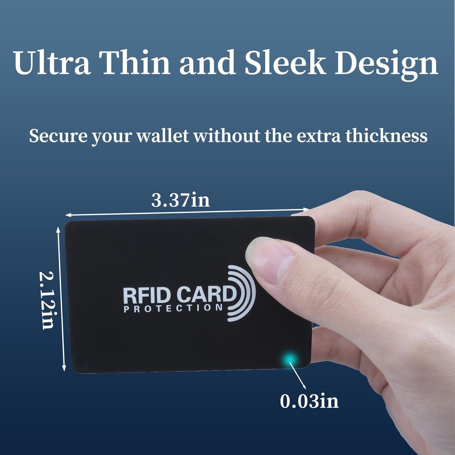 Tarjeta de Bloqueo RFID Tqsbeyah 5 Paquete Protección Cartera