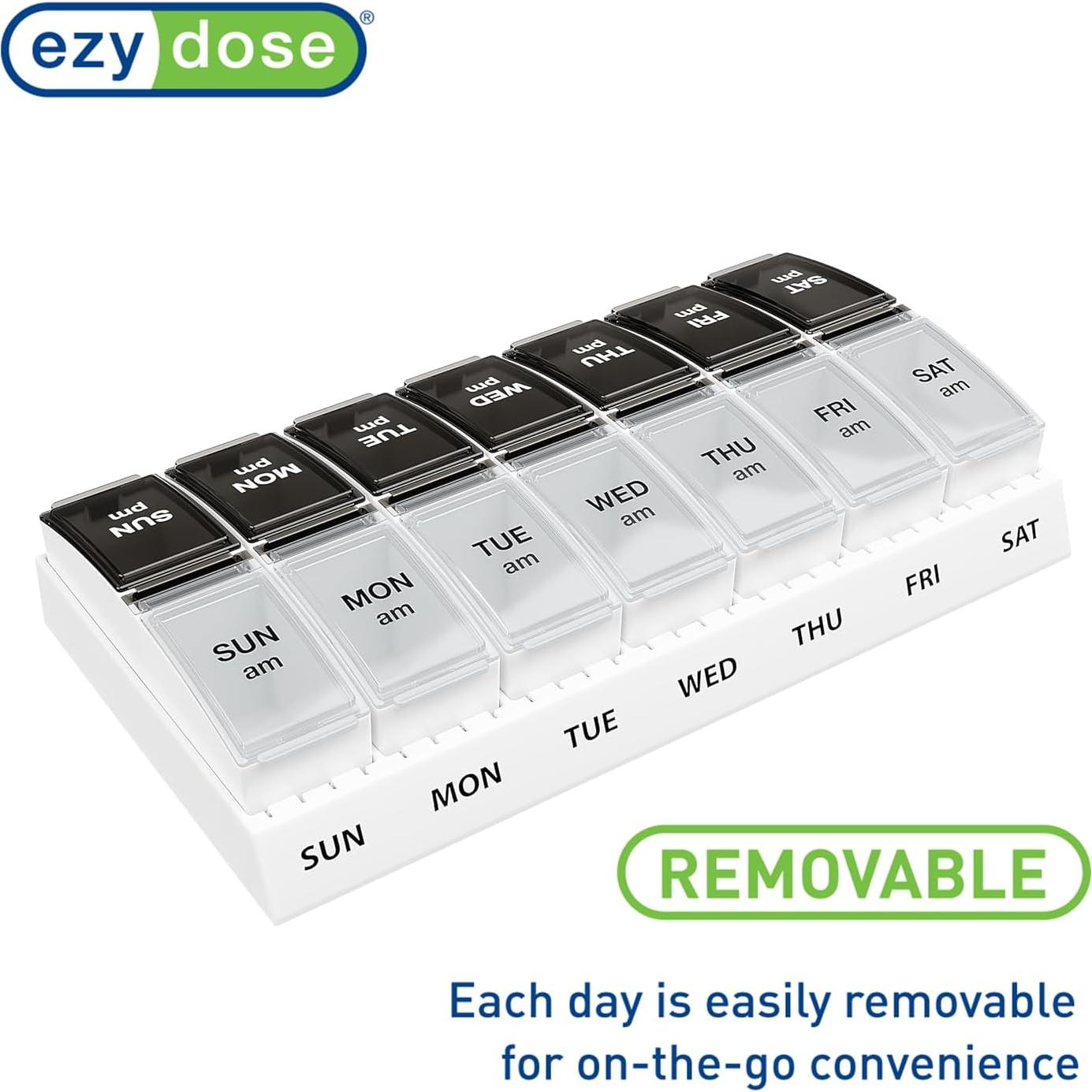 Organizador de Pastillas Semanal Ezy Dose AM/PM 7 Días