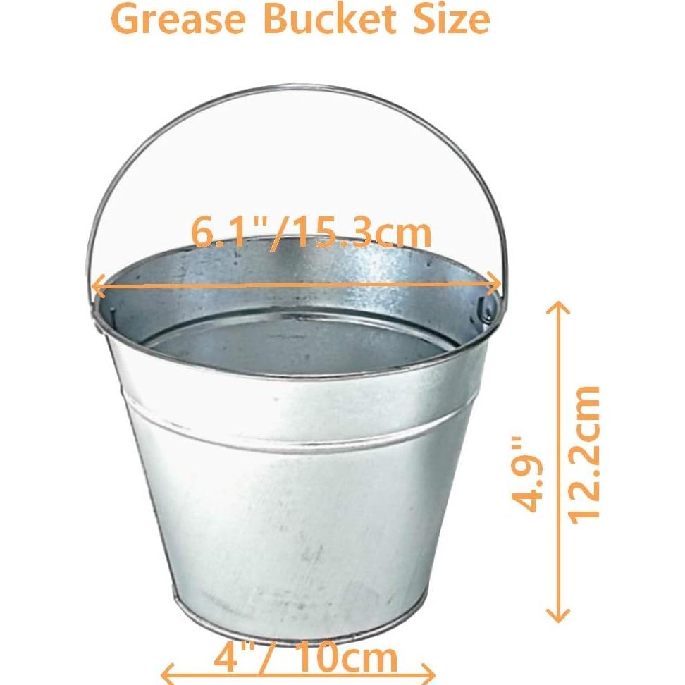 Cubeta de Goteo Firsgrill con 12 Forros para Parrilla 15.5cm