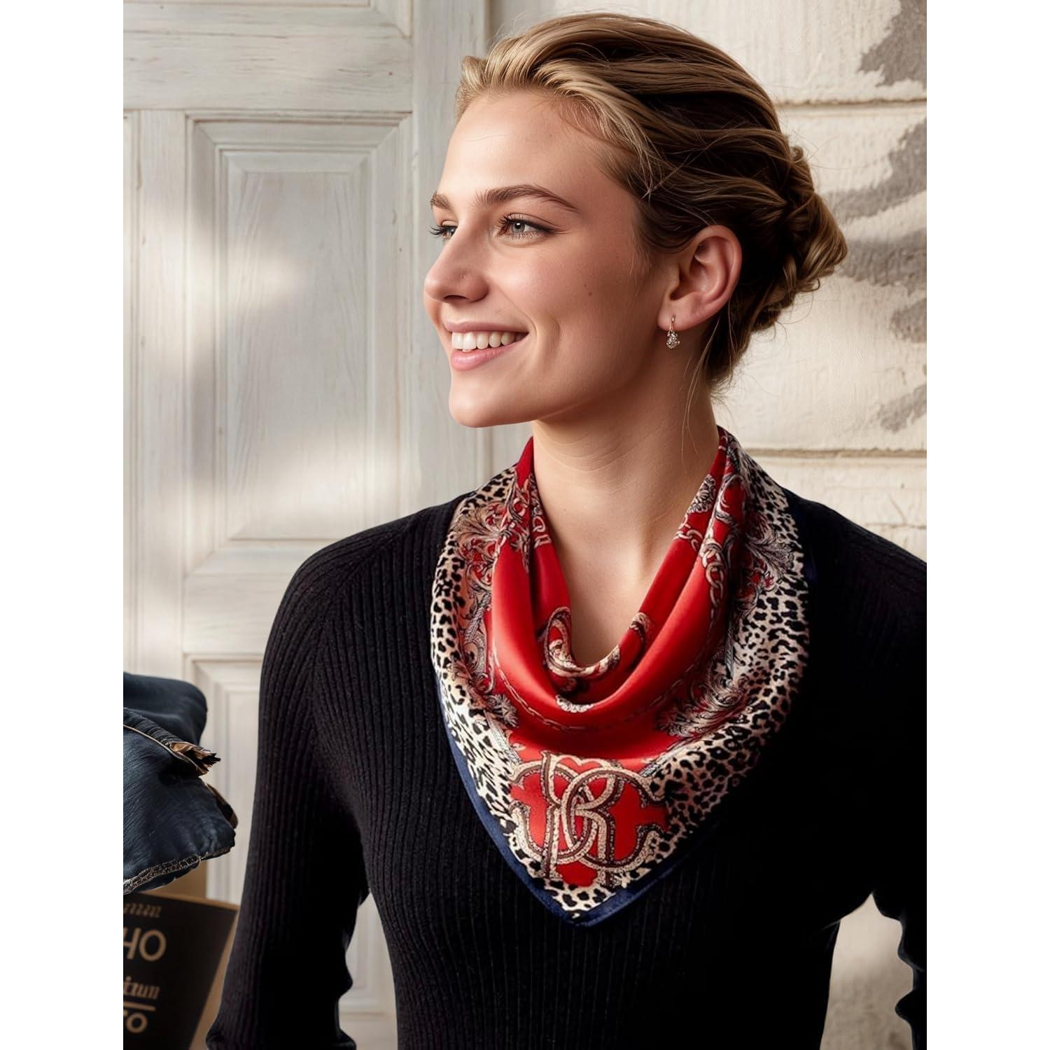 Bufanda Cuadrada 100% Seda de Morera Andantino 53x53 cm