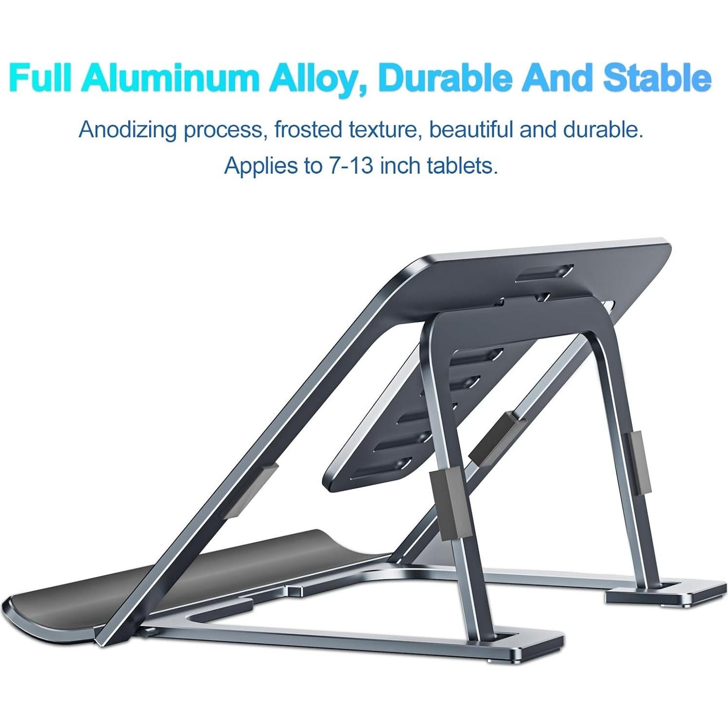 Soporte para Tableta Ajustable SHUOSUO Aluminio Plegable 19x16cm