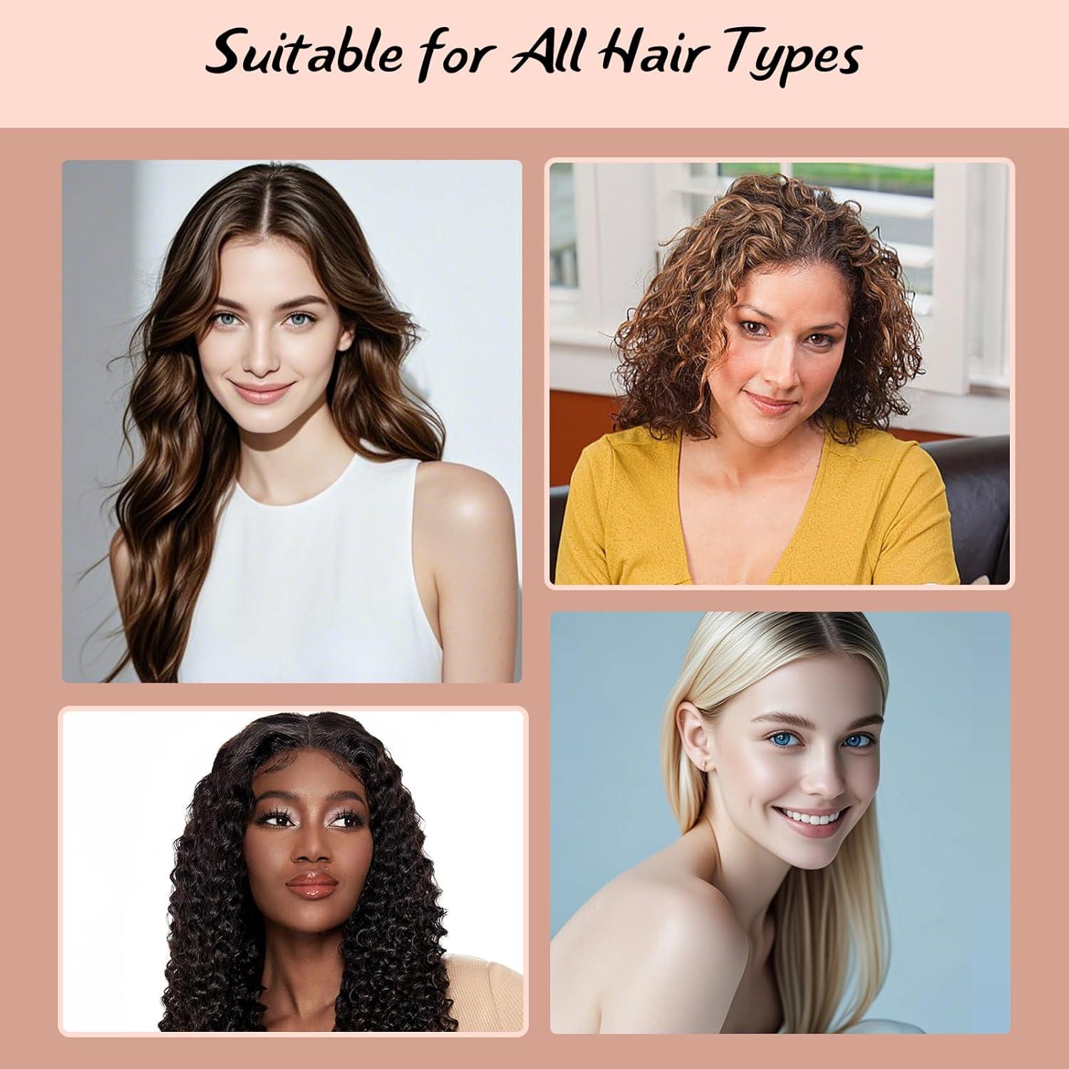 Rizador de Cabello Sin Calor ZILAMPU 7 Piezas Satén 177.8 cm