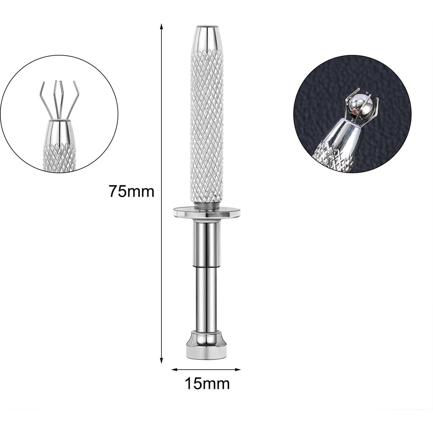 Pinzas de Piercing Acero Inoxidable 316L 7.37 cm para Orejas y Nariz