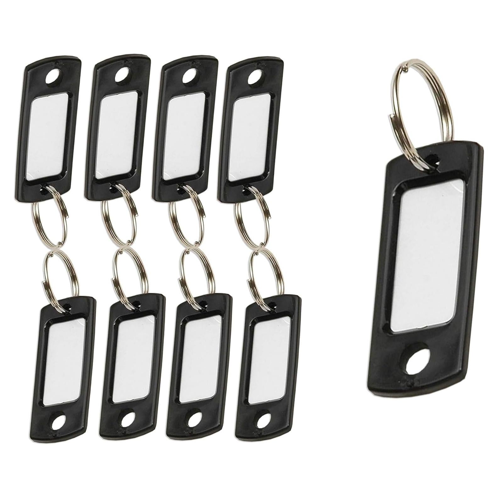 Etiquetas de Llave Plástico Lucky Line 50 Unidades Negro