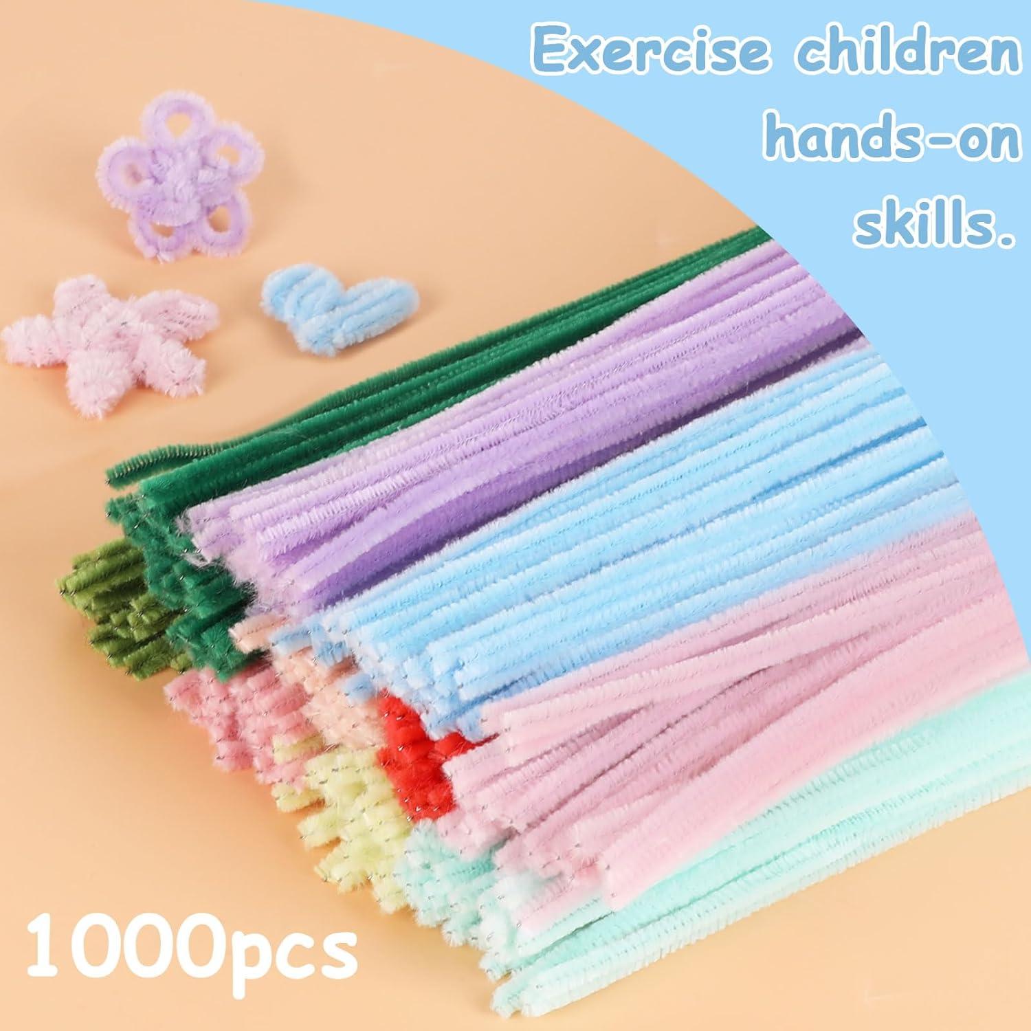 Limpiapipas de Chenille LOMIMOS 1000 Pcs Coloridos 30 cm