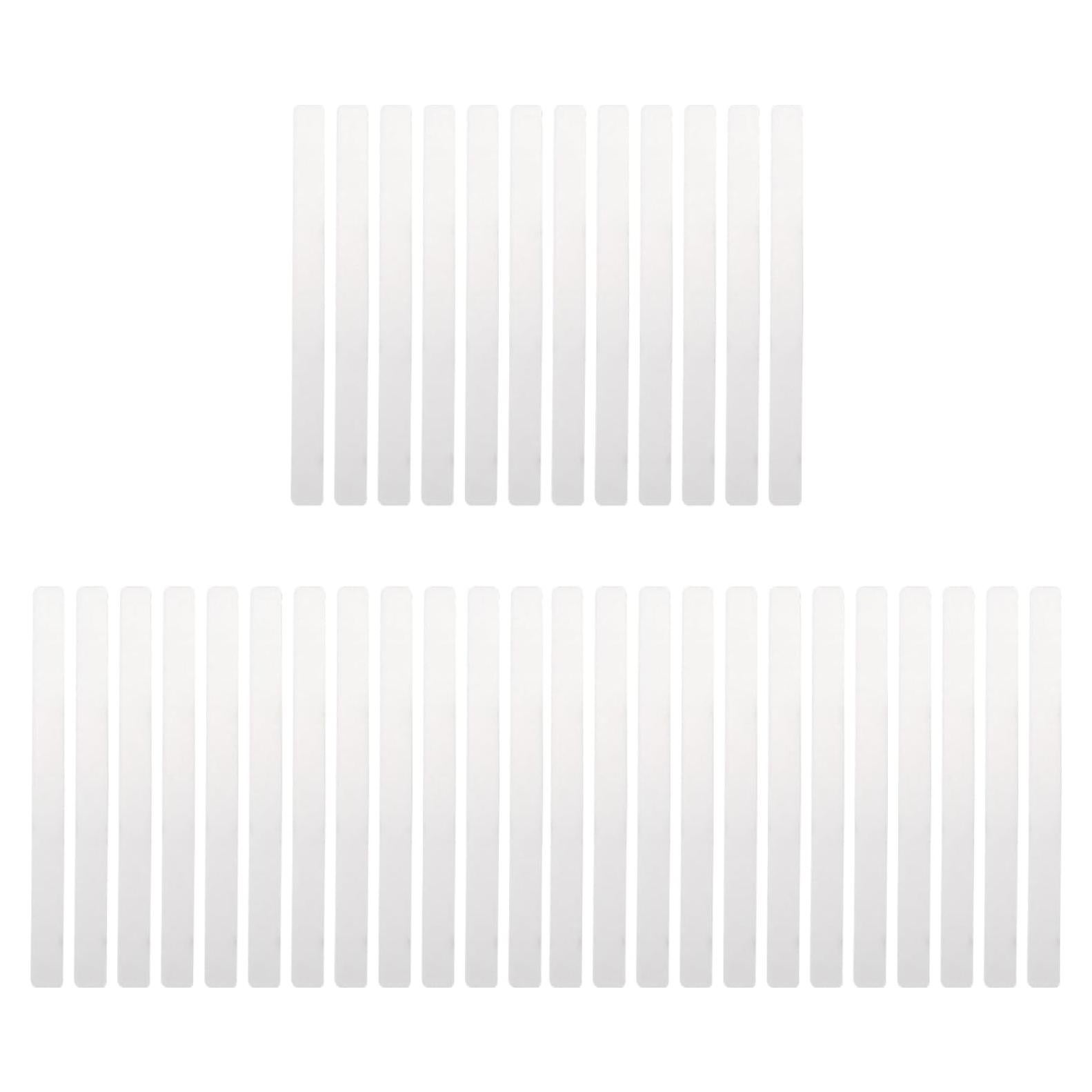 Garneck 72 Etiquetas de Acrílico para Jardín 12x1cm Transparentes