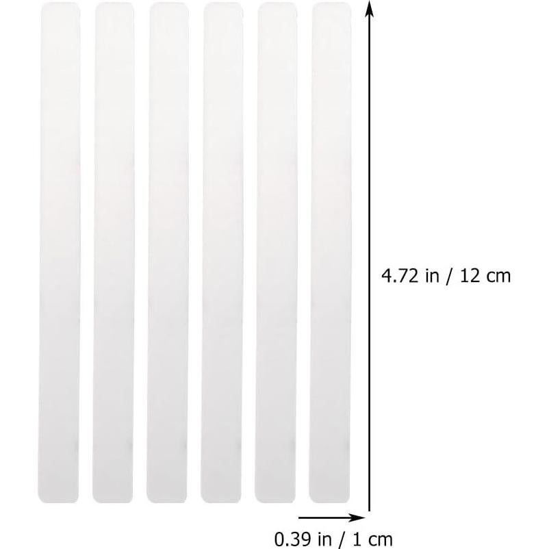 Garneck 72 Etiquetas de Acrílico para Jardín 12x1cm Transparentes