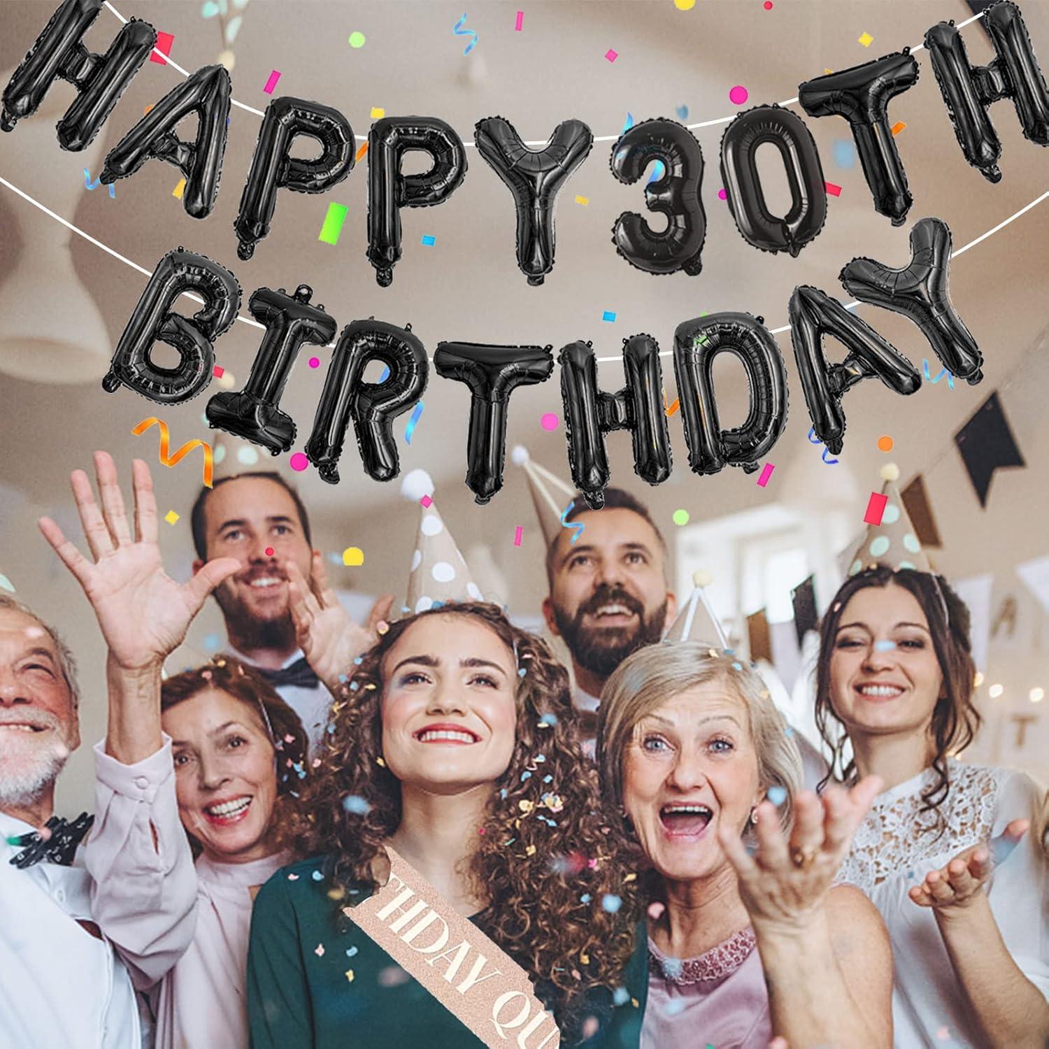 Banner de Globos de Cumpleaños Personalizado Awfrky 76pcs