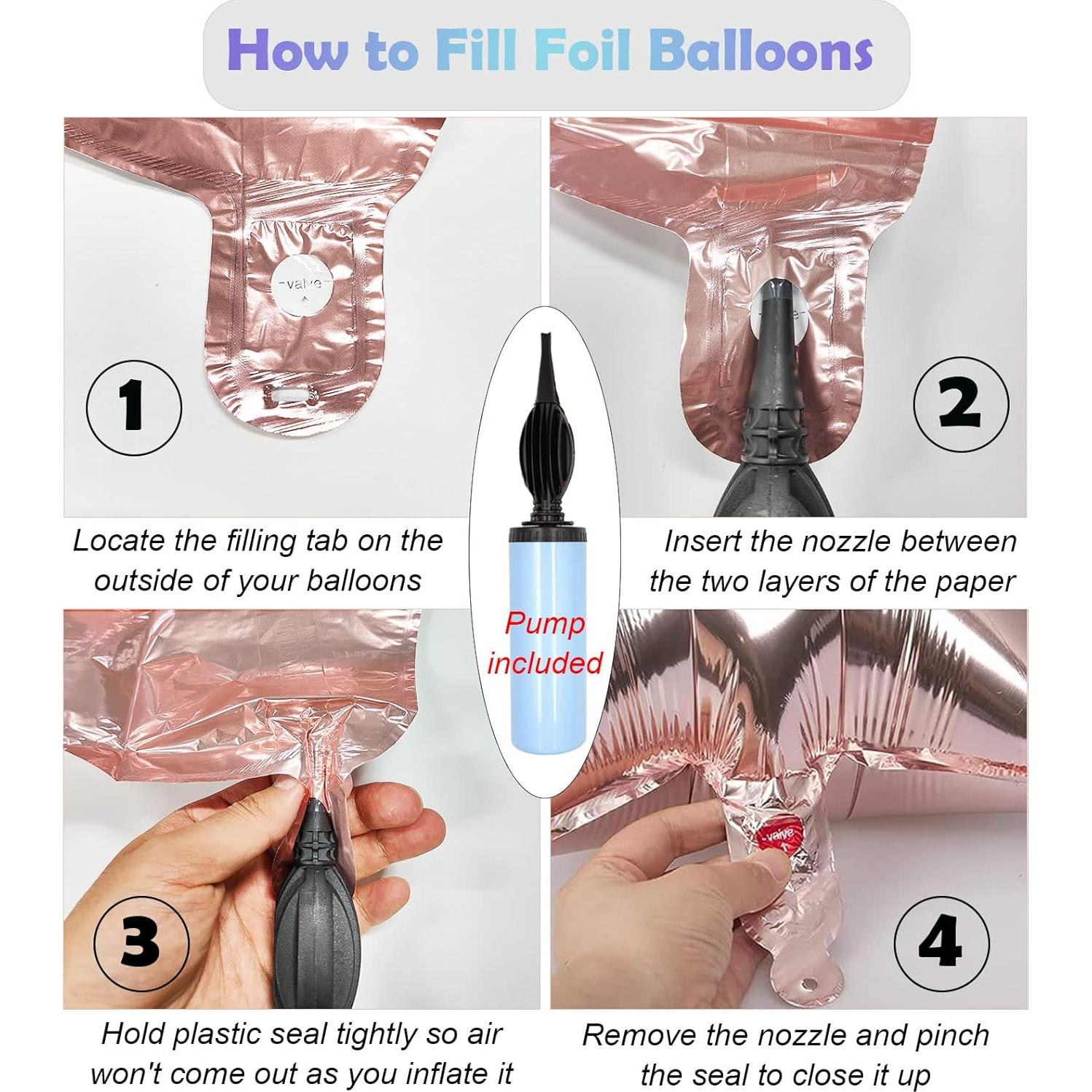 Banner de Globos de Cumpleaños Personalizado Awfrky 76pcs