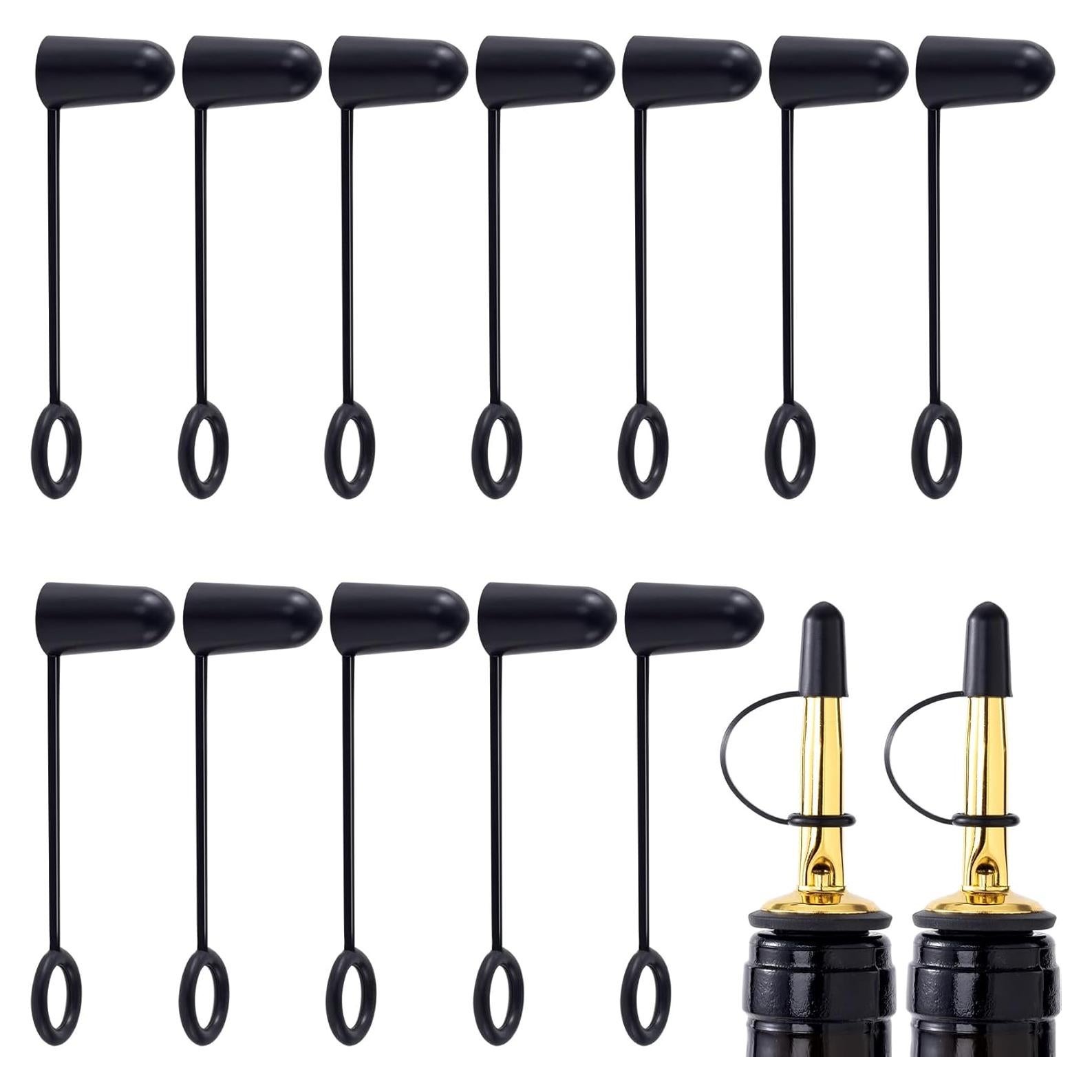 Tapones de Goma OIIKI 12 Pcs para Botellas de Licor