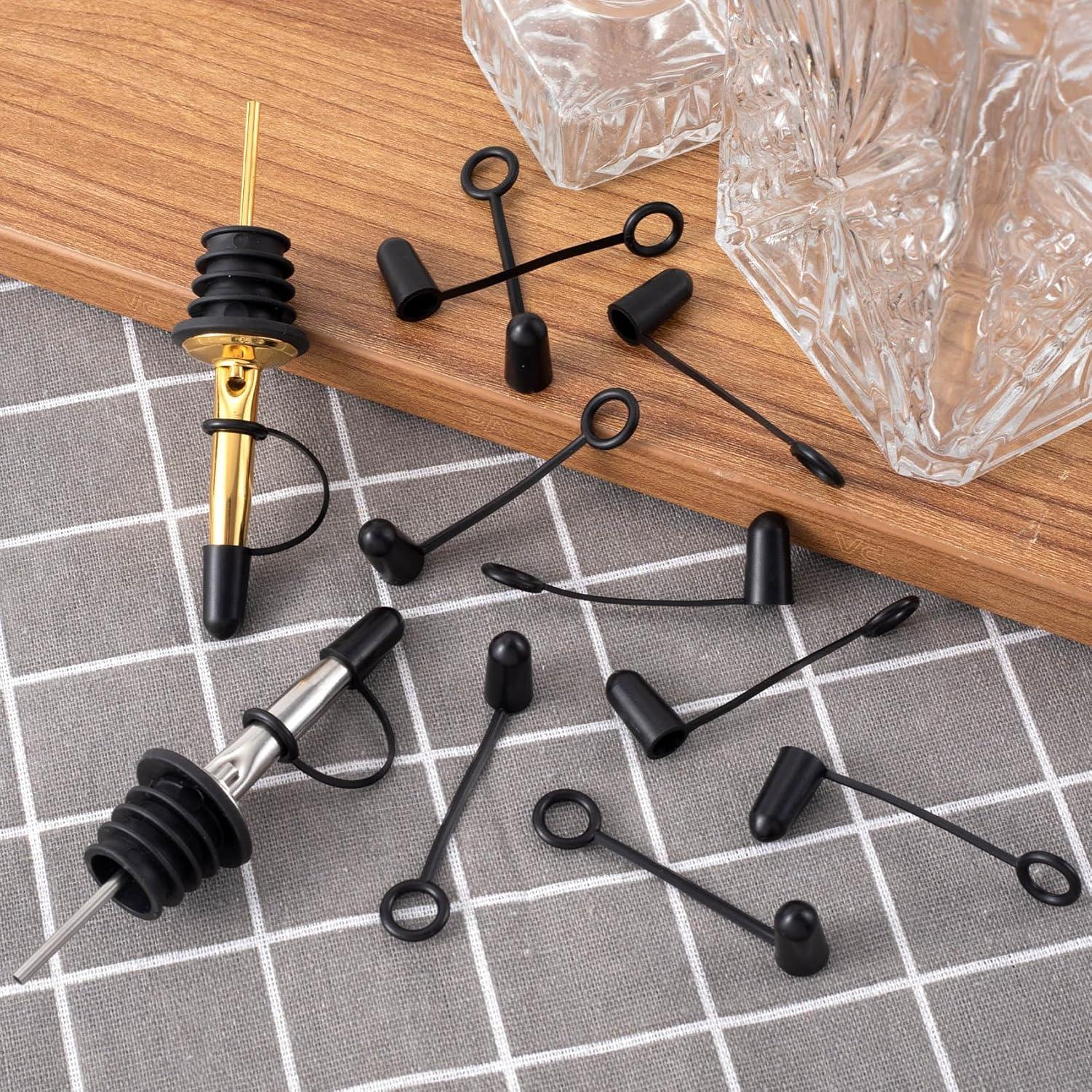 Tapones de Goma OIIKI 12 Pcs para Botellas de Licor