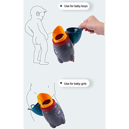 Orinal Portátil para Niños Azul - Taza de Entrenamiento Sin Fugas