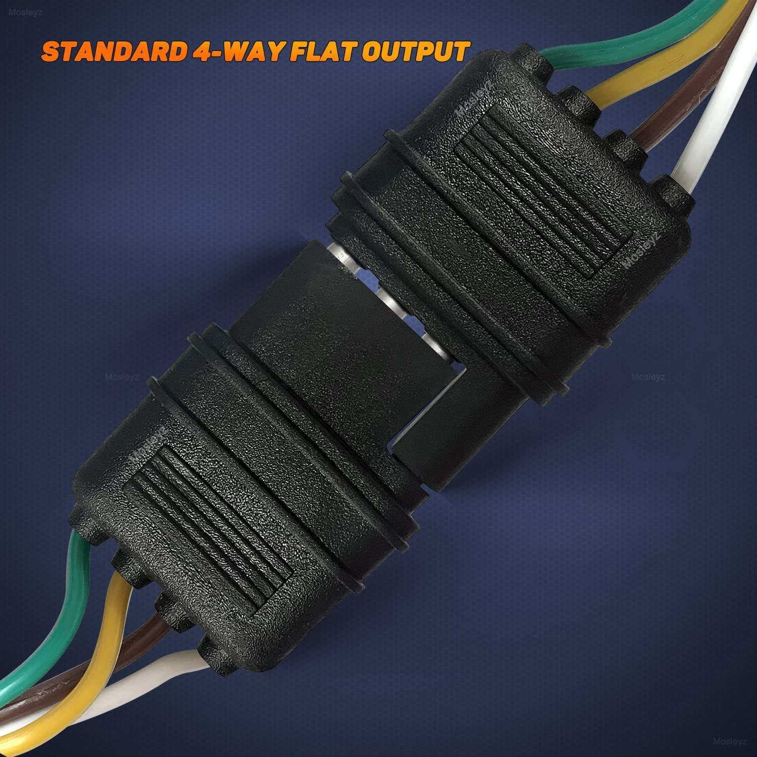 Extensión de Cable para Remolque Mosleyz 66 cm 4 Pines 18 AWG