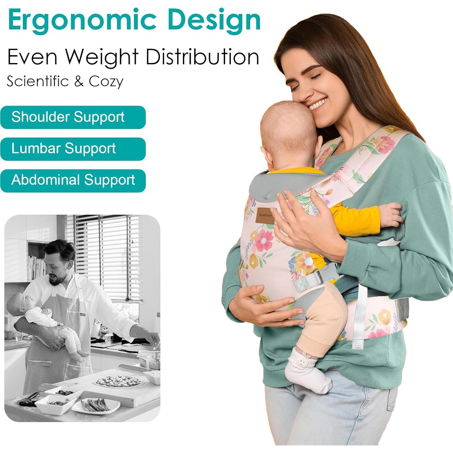 Portabebés ergonómico ajustable YUX-0109A para 3-30 kg