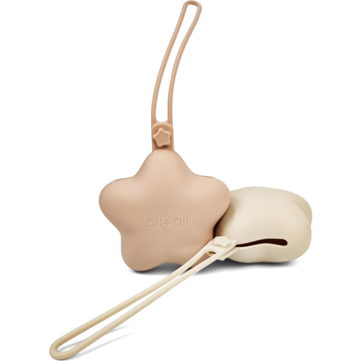 Estuche para Chupetes Ali+Oli Silicona Libre de BPA Rosa-Sand