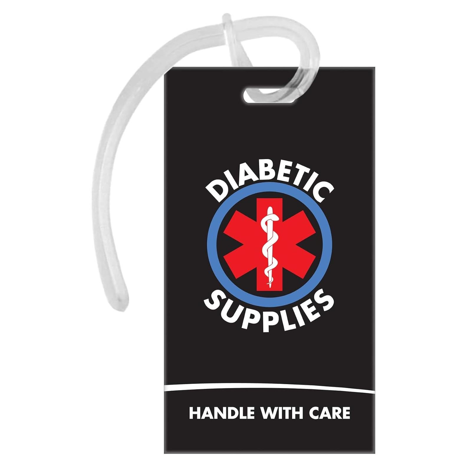 Etiqueta de Equipaje ID Diabético Resway - Negro - Alerta Médica