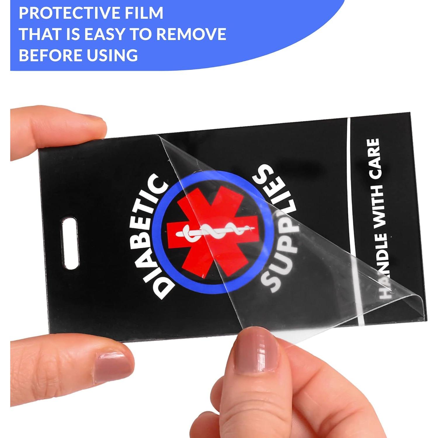 Etiqueta de Equipaje ID Diabético Resway - Negro - Alerta Médica