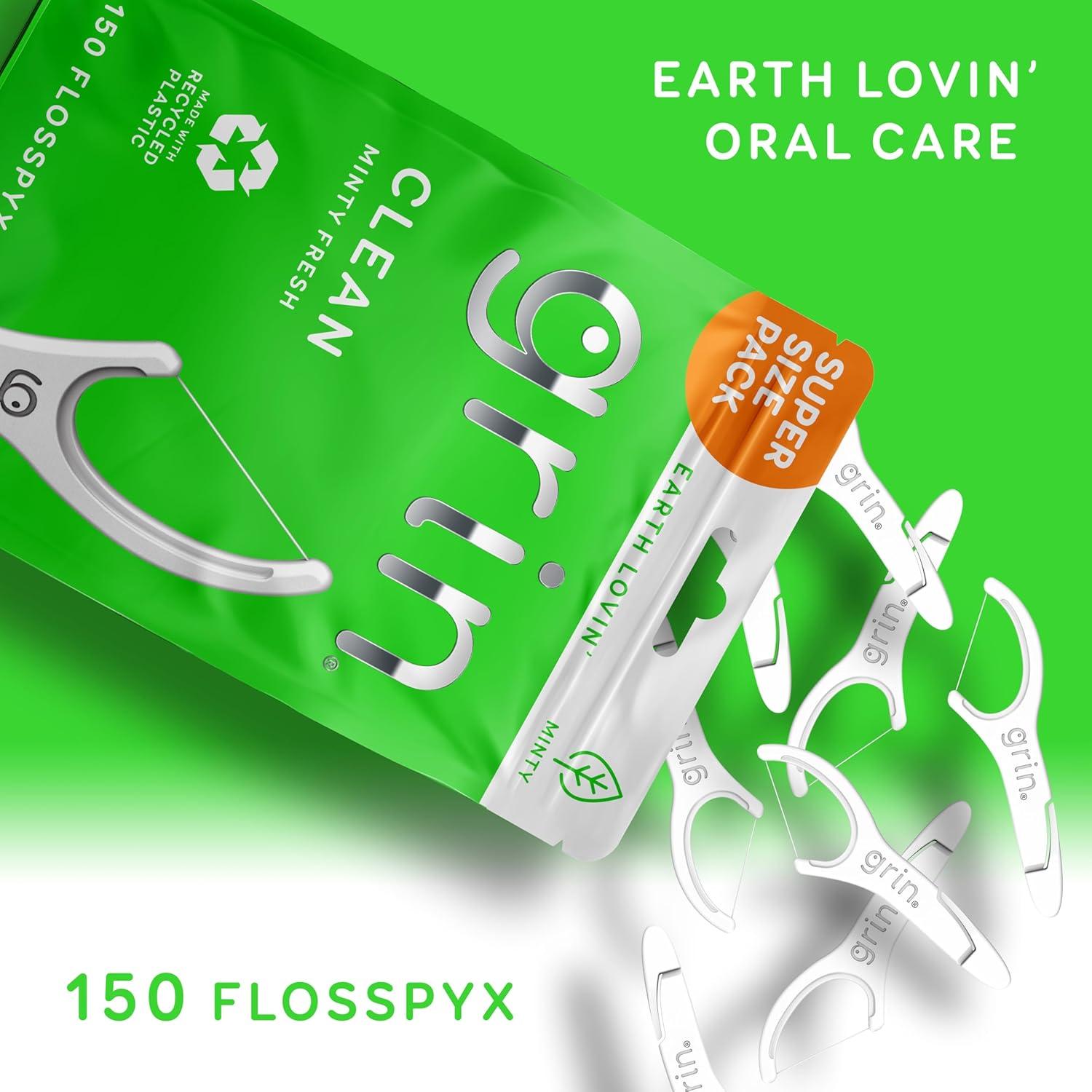 Hilo Dental Grin Clean Flosspyx 150 Unidades Sabor Menta