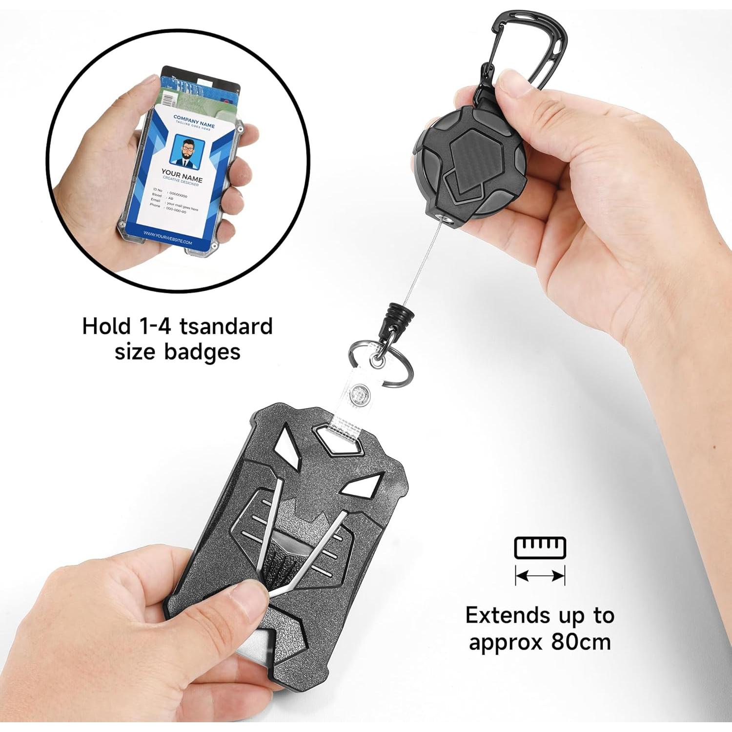 Soporte de Insignia Retráctil LIYHVPI - 2 Paquetes, 31"