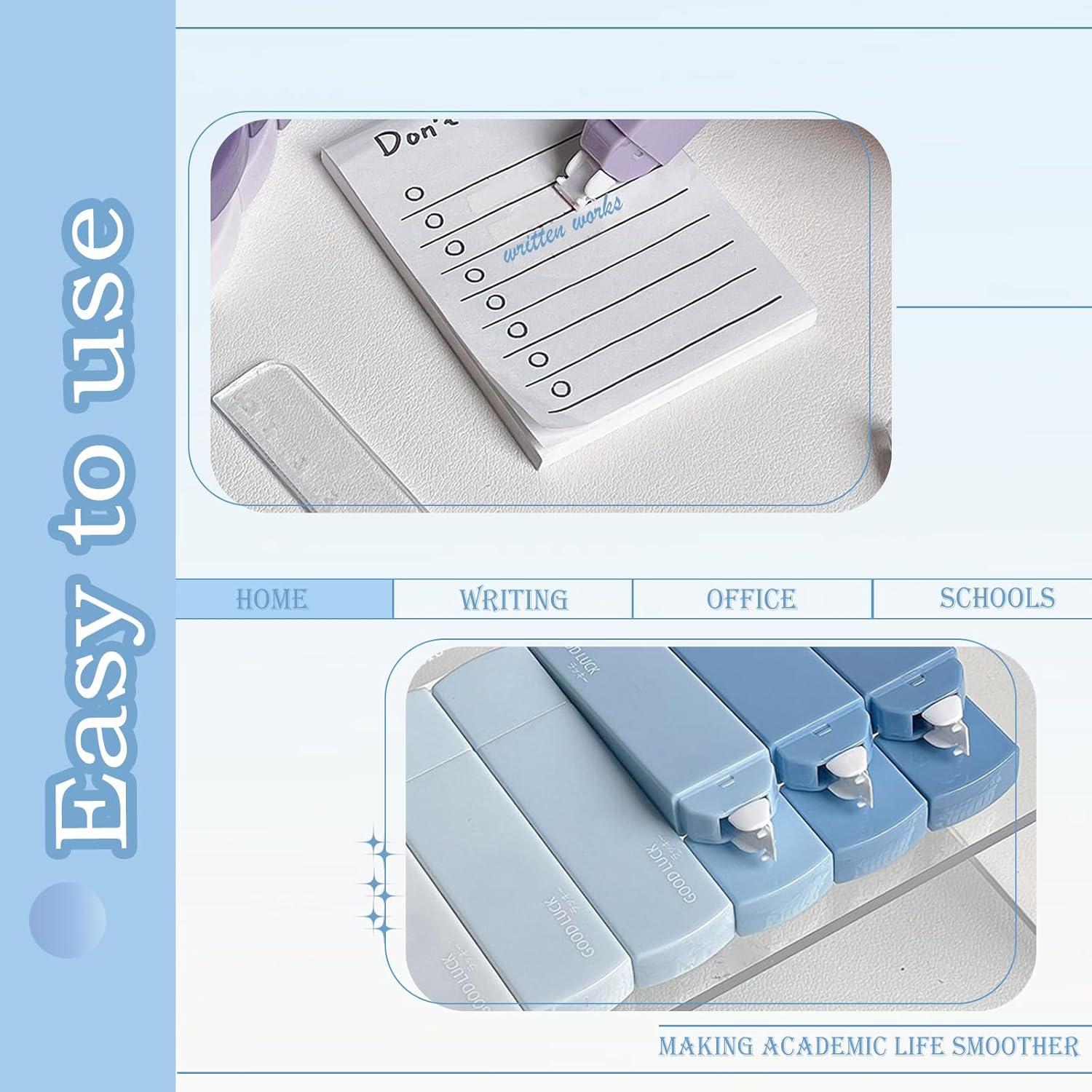 Cinta Correctora Huakaile 6 Pack Azul Gradiente 8.5x2.2cm