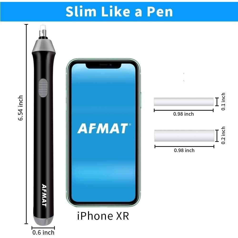 Borrador Eléctrico AFMAT con 140 Recargas y 2 Tamaños