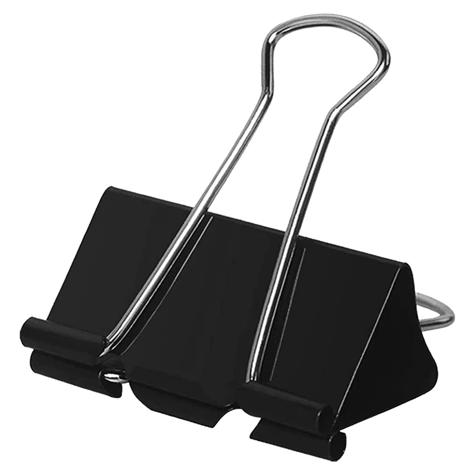 Clips de Carpeta Jumbo OWLKELA 48 Pcs 2.54 cm Negro