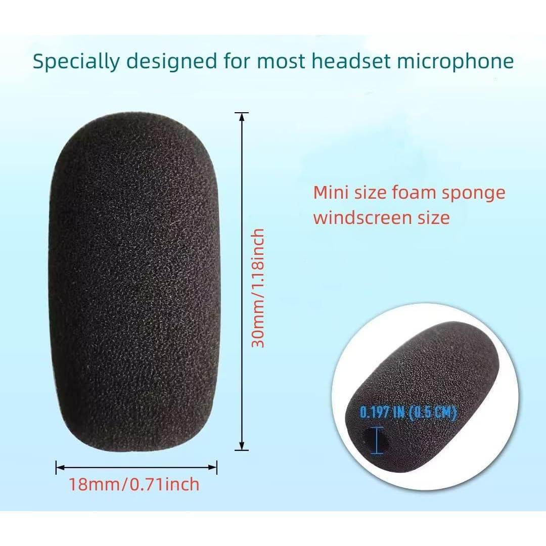 12 Filtros de Espuma para Micrófono de Auriculares Kicada 5mm