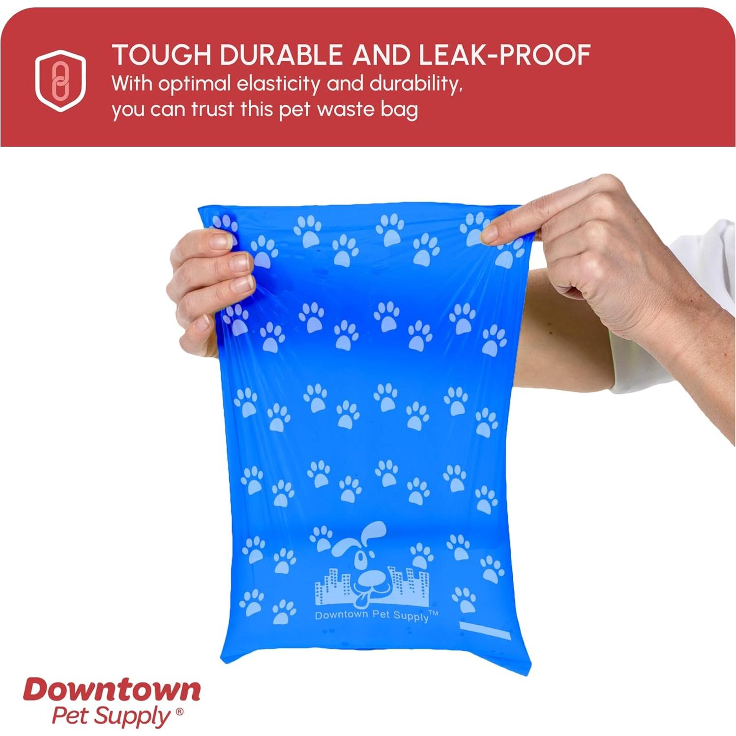 Bolsas de Poop Downtown Pet Supply 520 CT Huellas Arcoíris