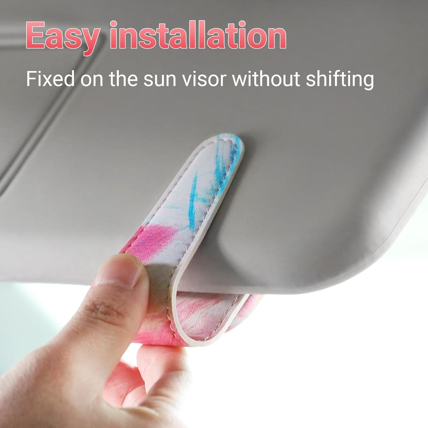 Soporte de Gafas de Sol KanSmart para Coche - Rosa Abstracto