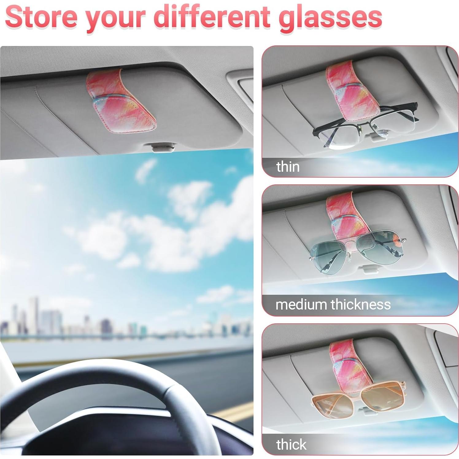 Soporte de Gafas de Sol KanSmart para Coche - Rosa Abstracto