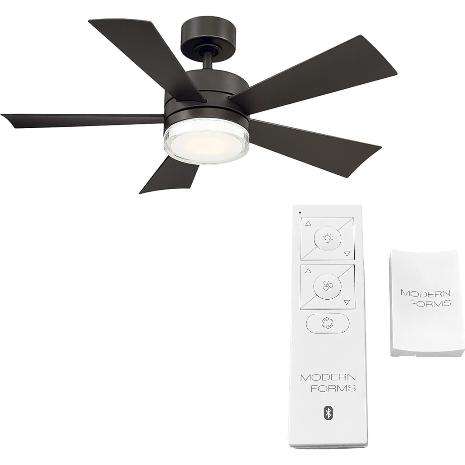 Ventilador de Techo Inteligente Modern Forms Wynd 106.68cm Bronce LED