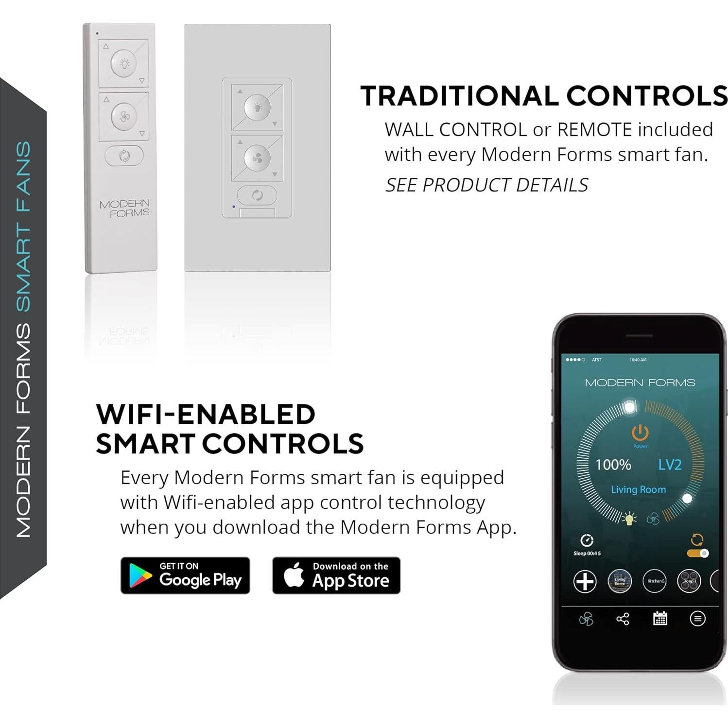 Ventilador de Techo Inteligente Modern Forms Wynd 106.68cm Bronce LED