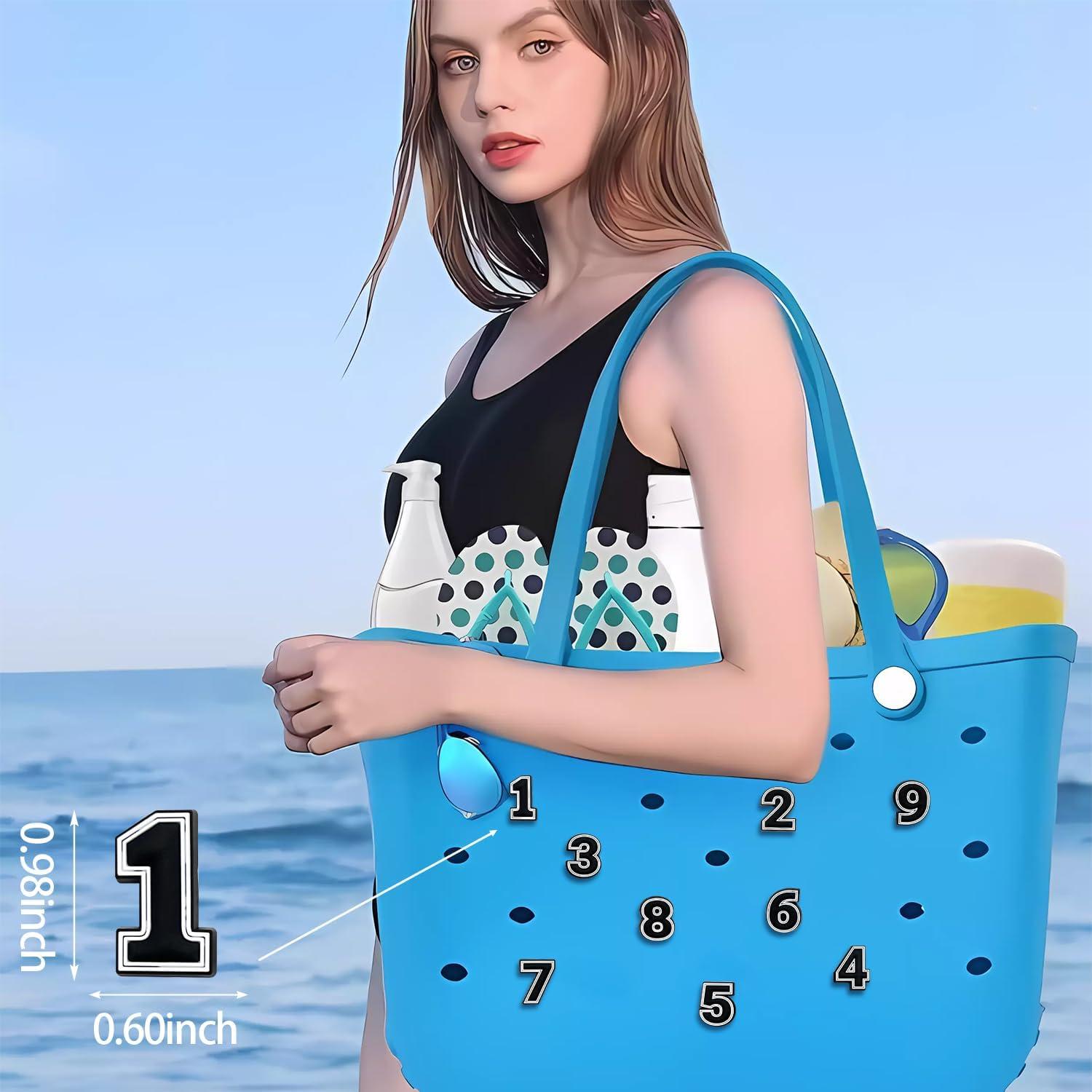 Encantos de Letras Personalizables PVC Negro Blanco Rosa