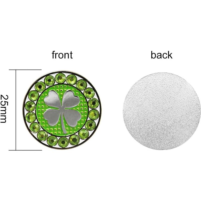 Marcadores de Pelotas de Golf Myartte - Paquete de 3 Cristal