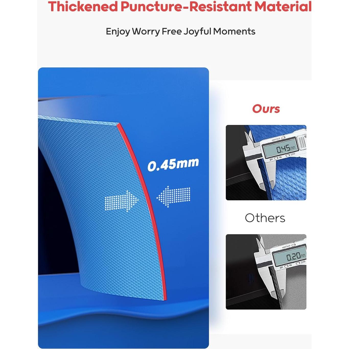 Tubo Inflable Doble QPAU para Río 2 Personas 299kg Capacidad