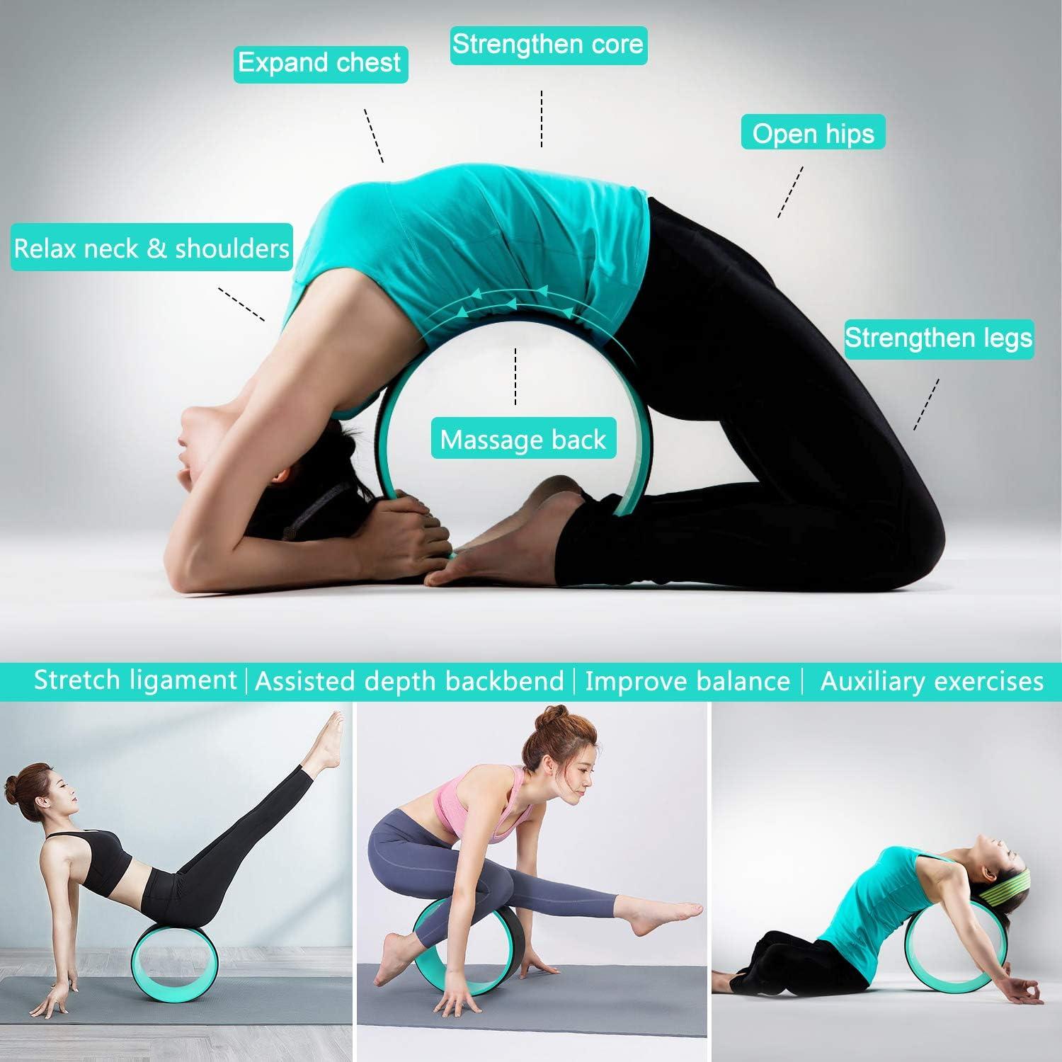 Kit de Yoga 11 en 1 WYRJXYB - Rueda, Bloques, Bandas y Más