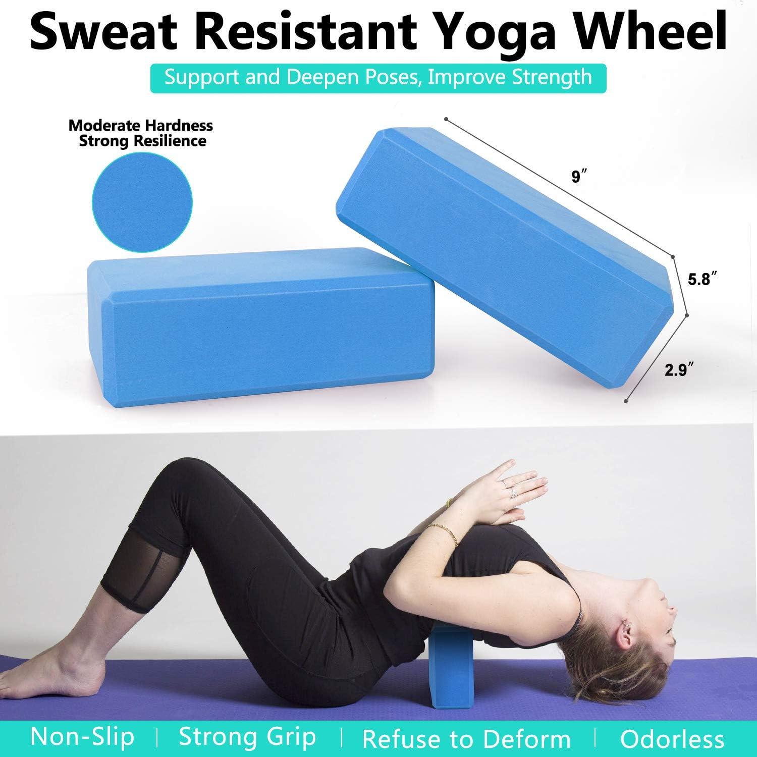 Kit de Yoga 11 en 1 WYRJXYB - Rueda, Bloques, Bandas y Más