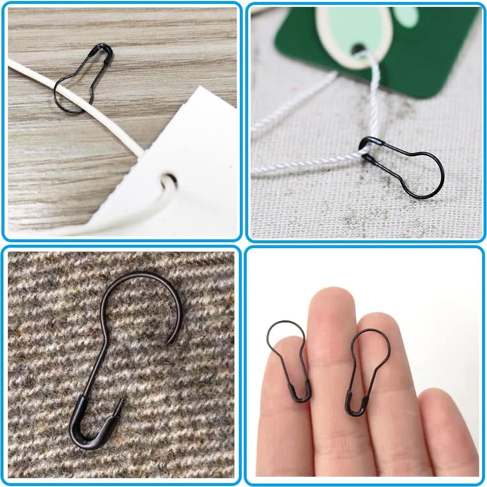 Alfileres de Seguridad de Metal Negro Vivixin 200pcs 21mm