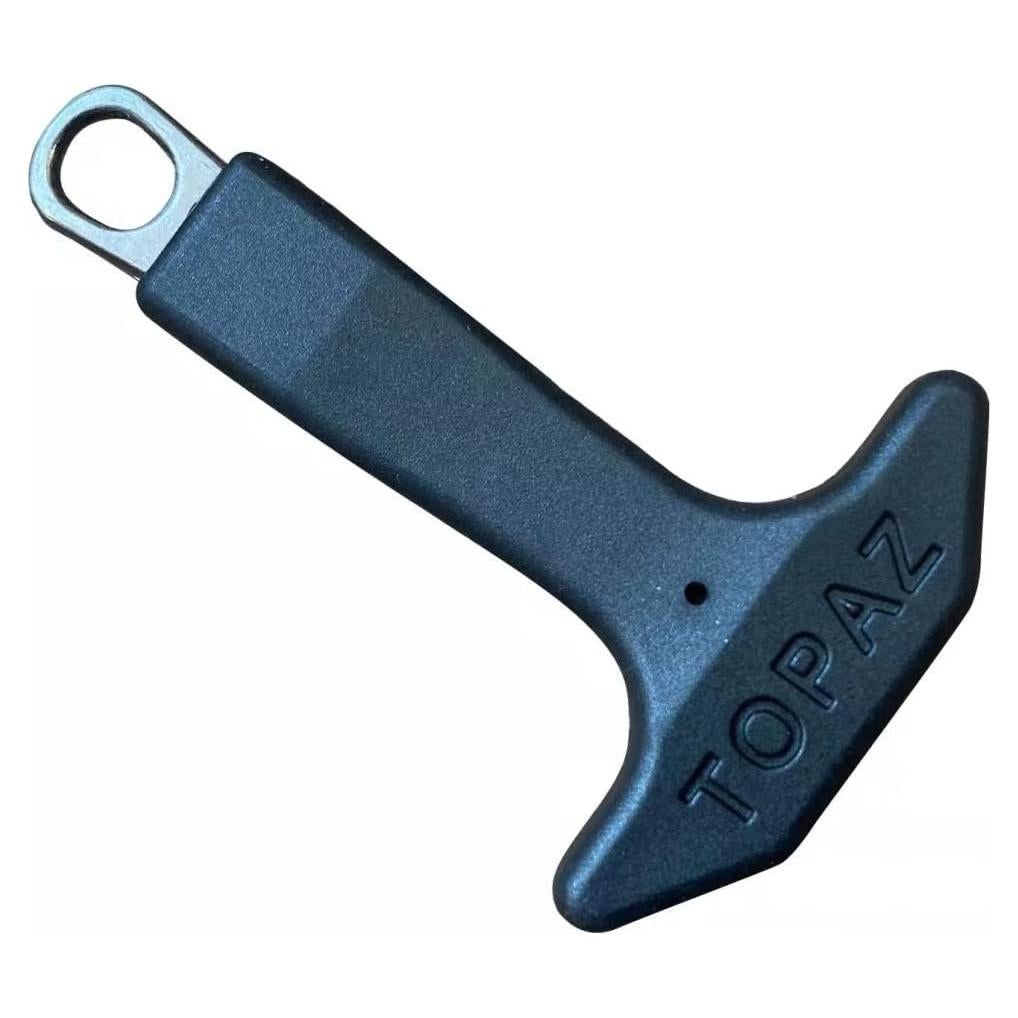 Tirador de Cremallera en T BJA 6 Pcs Nylon y TPU Negro