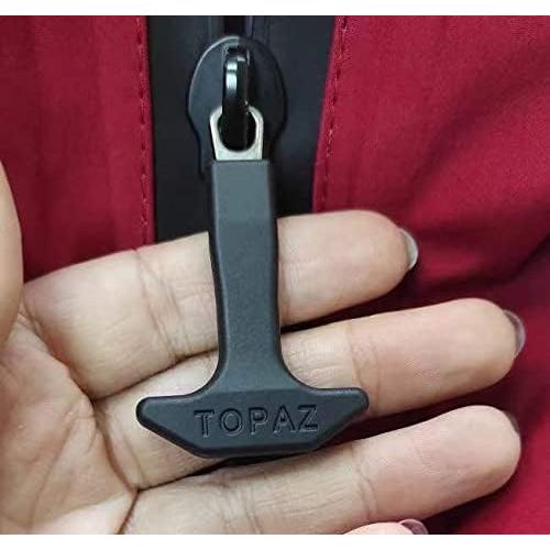 Tirador de Cremallera en T BJA 6 Pcs Nylon y TPU Negro