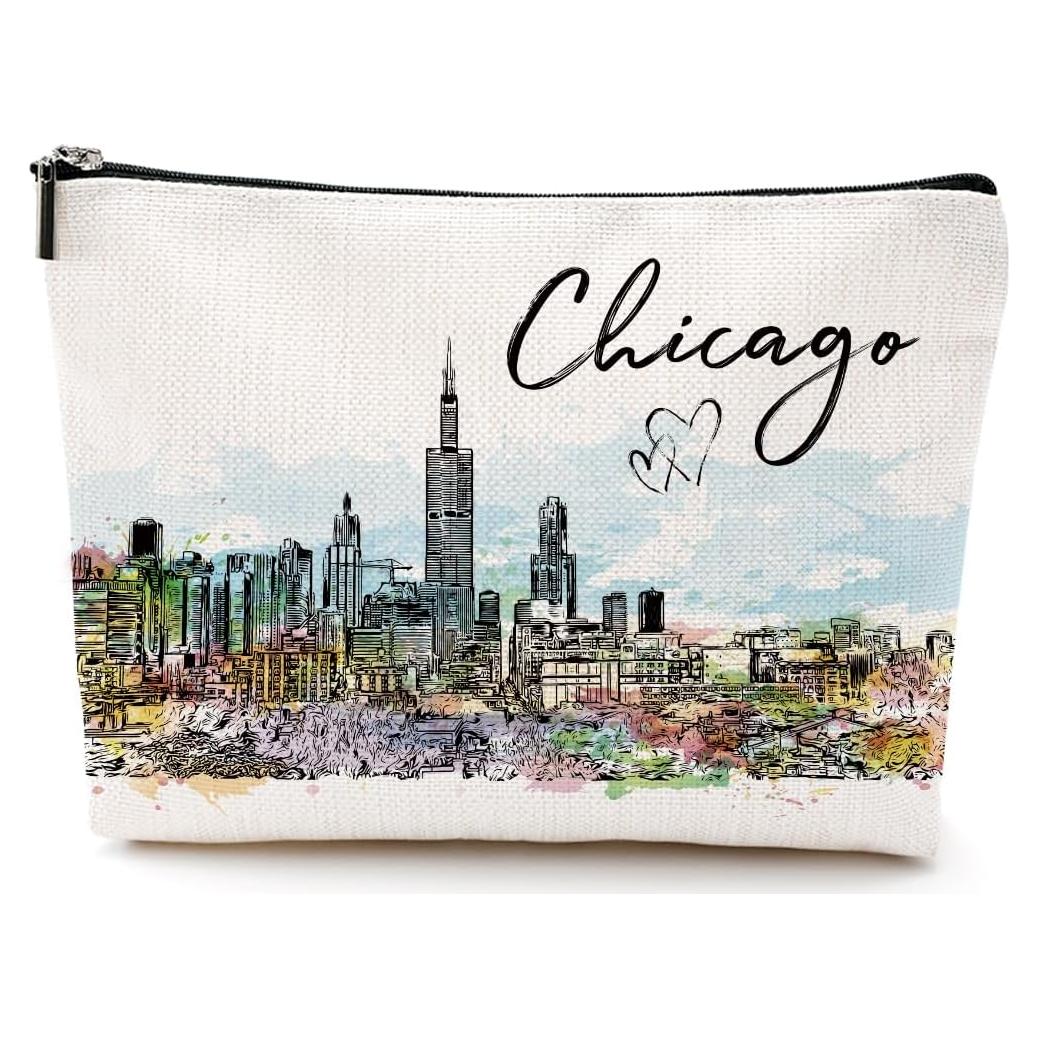 Bolsa de Maquillaje NGZS Chicago 24.6x17.8 cm Multiusos