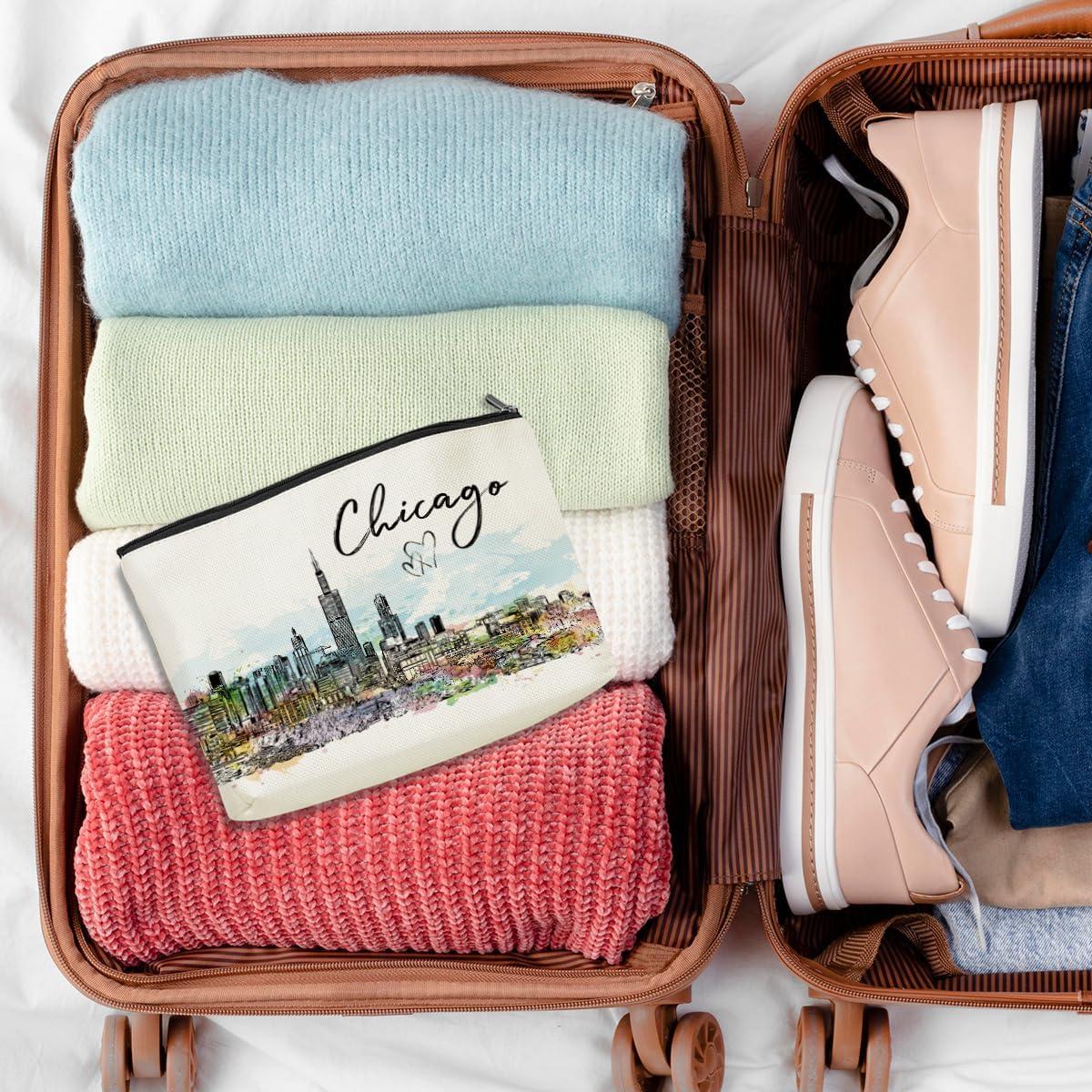 Bolsa de Maquillaje NGZS Chicago 24.6x17.8 cm Multiusos