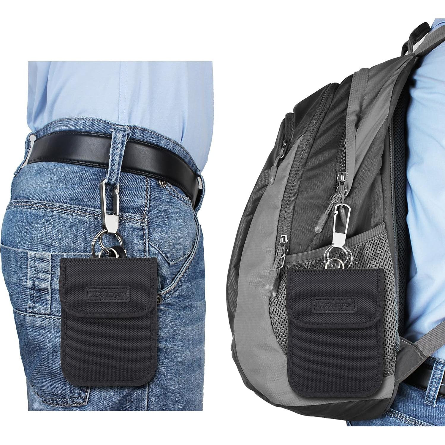 Bolsa Faraday Wisdompro para bloqueo de señal RFID - 13.46x9.91cm