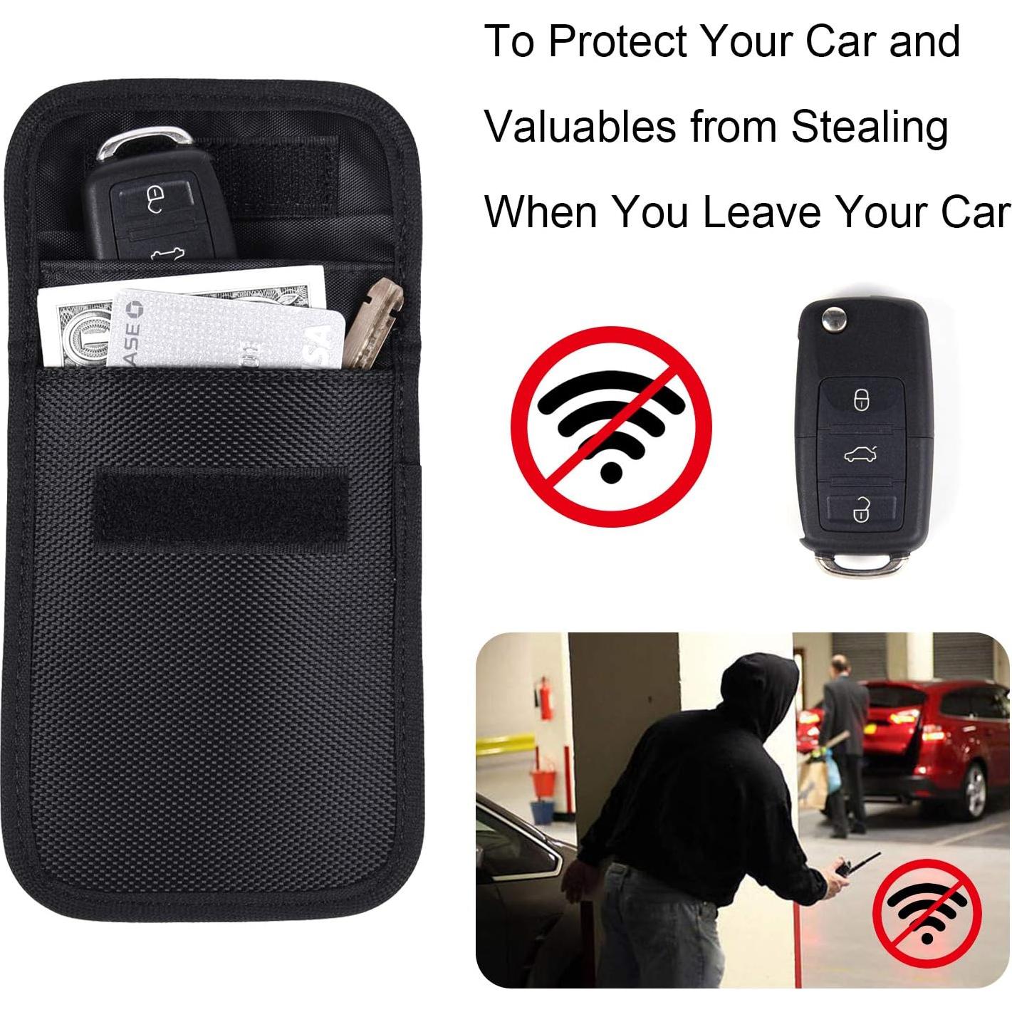 Bolsa Faraday Wisdompro para bloqueo de señal RFID - 13.46x9.91cm