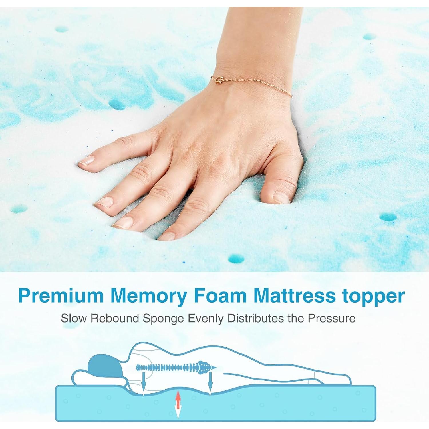 Cubierta de Colchón Completo wOod-it 5 cm Espuma Viscoelástica