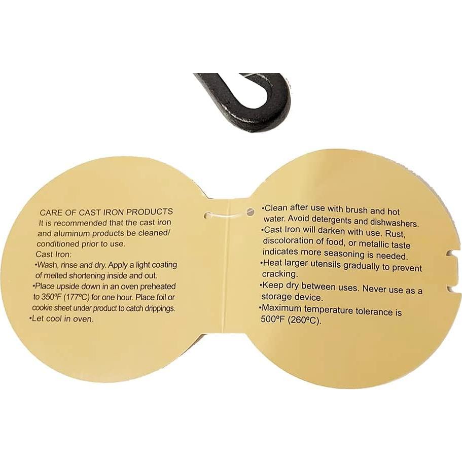 Sartén Redonda de Hierro Fundido HAWOK 24.1 cm Pre-sazonada