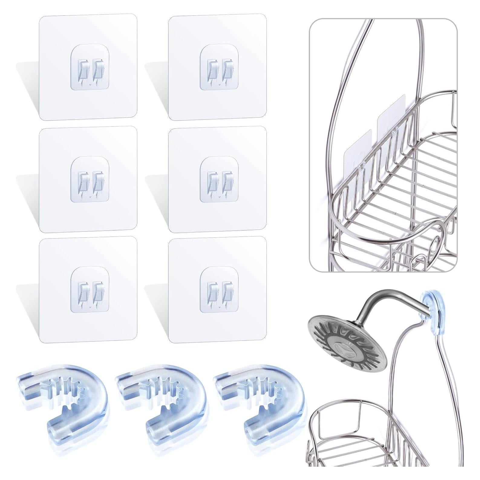 Ganchos de Adhesivo Tondiamo para Caddy de Ducha 6 Piezas