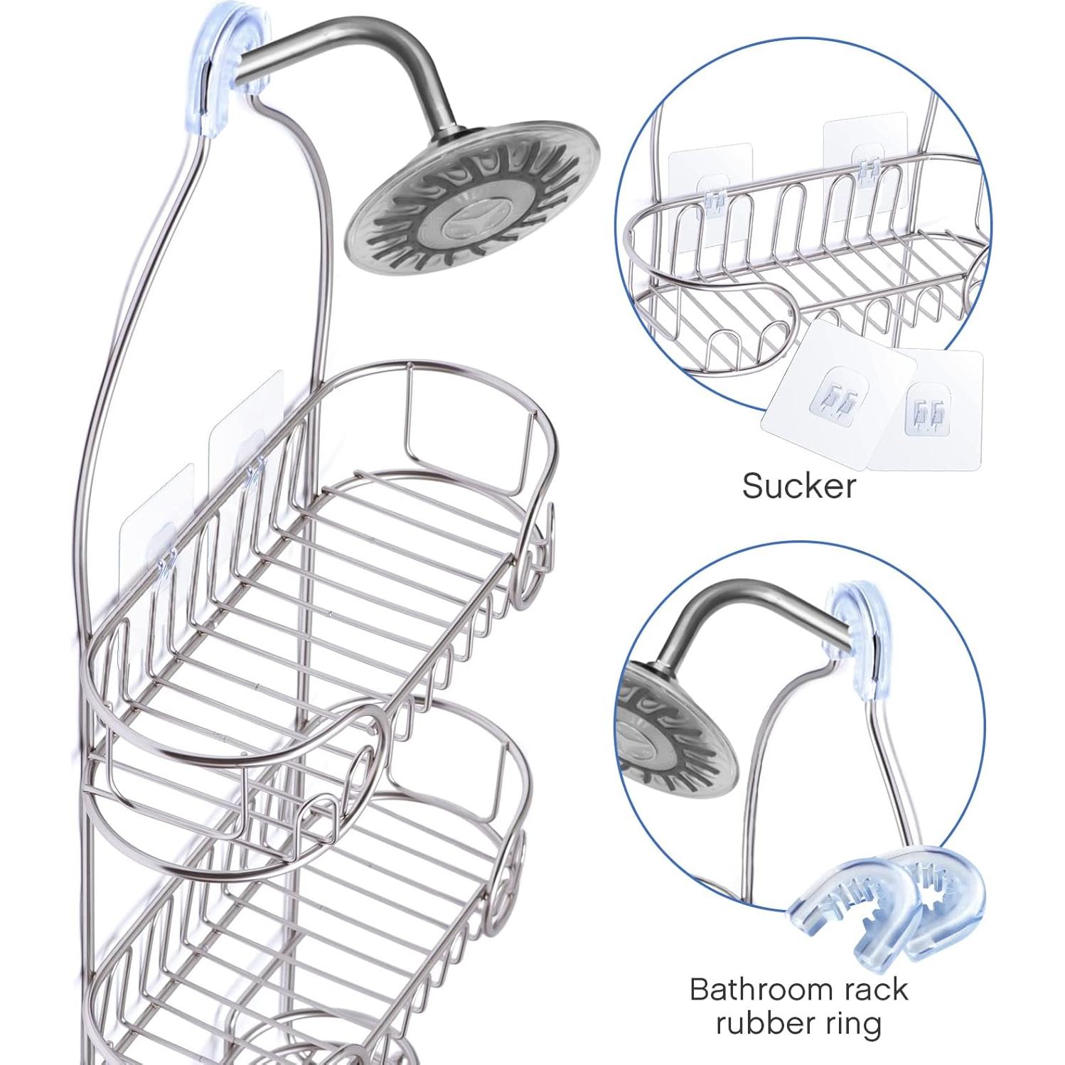 Ganchos de Adhesivo Tondiamo para Caddy de Ducha 6 Piezas